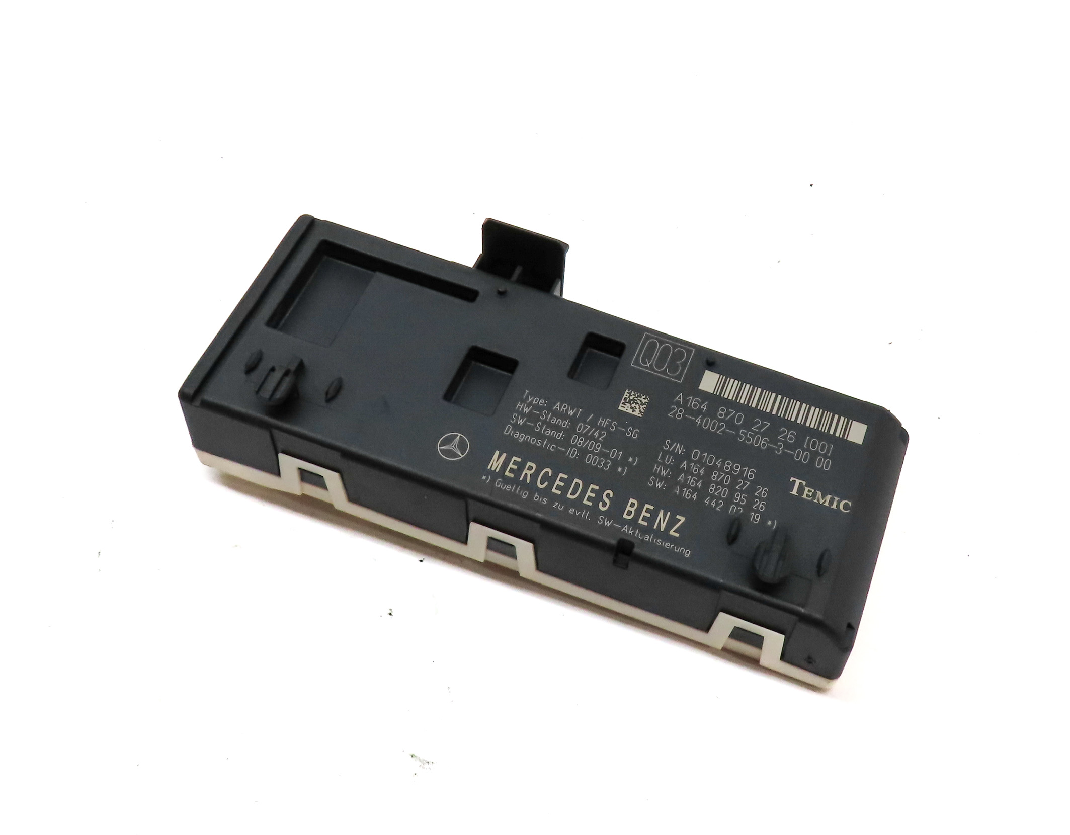 2012 MERCEDES GL350 (X164) REAR TRUNK TAILGATE LIFTGATE HATCH CONTROL MODULE — exact item pictured